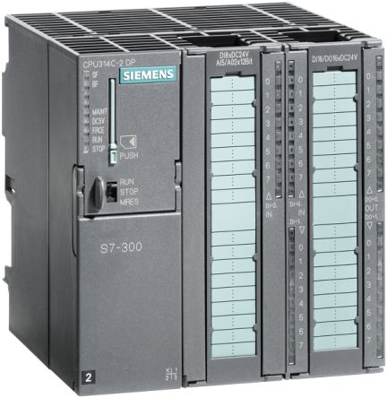 Siemens Controlador Lógico S7-300, 24 Entradas Tipo Analógico Y Digital, 16 Salidas Tipo Analógico Y Digital,