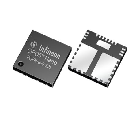 Infineon Intelligentes Leistungsmodull 3-phasig IRSM808-105MH, QFN 8x9, 10A, Wechselstrom-Motor, Halbbrücke