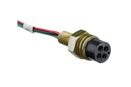 Amphenol Industrial Circular Connector, 8 Contacts, Panel Mount, Miniature Connector, Plug, DeepTronica Series