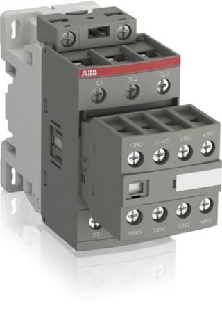 ABB 1SBL2 Series Contactor, 100 To 250 V Ac Coil, 3-Pole, 4 A, 18.5 KW, 2 NC, 5 NO