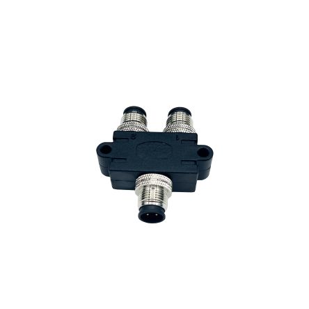 Norcomp Rundsteckverbinder Adapter, 4-polige Buchse, M12, 4-polig, Buchse, 1 Ports, 4-polig Female M12 (1)