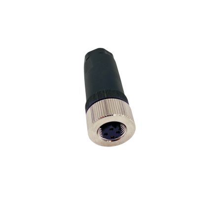 Norcomp Conector Circular Macho, Hembra Serie M12 De 4 Vías Hembra, Montaje Aéreo, IP66