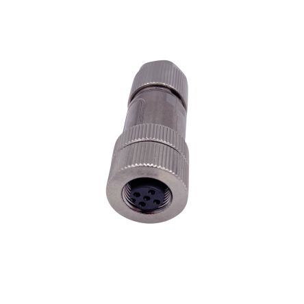 Norcomp Circular Connector, 5 Contacts, Free Hanging, M12 Connector, Plug And Socket, Female, IP66, M12 Series