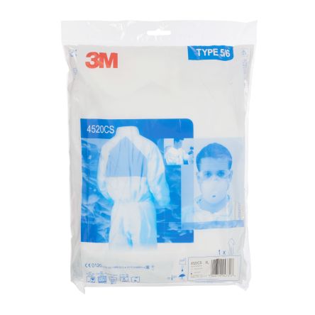 3M Combinaison De Protection à Capuche 4520, XL Unisexe En Polypropylène Vert/Blanc