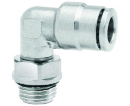 Norgren PNEUFIT 10 Series Straight Threaded Adaptor, M5 Male To Push In 4 Mm, Threaded-to-Tube Connection Style, 10247