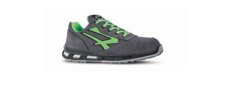 UPower Scarpe Sportive Antinfortunistiche POINT,, Unisex Tg. 45, Col. Verde/Grigio, Con Puntale Di Sicurezza