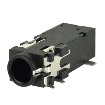 CUI Devices Conector Jack Conector Jack De 3.5 Mm De 90° Hembra, Montaje Superficial