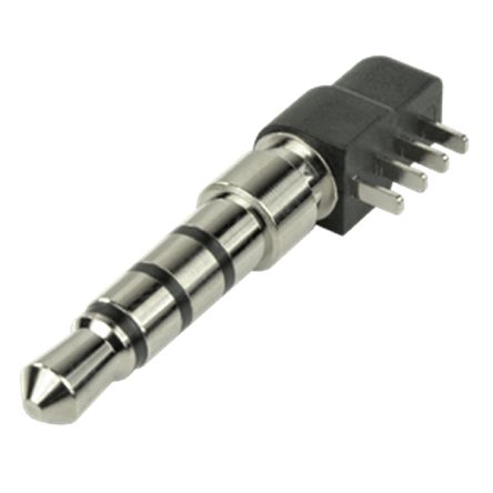 CUI Devices Conector Jack Macho De 3.5 Mm De 90° Macho, Montaje En Orificio Pasante