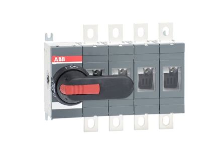 ABB Interruptor Seccionador Bastidor Cerrado, 500A, 4 500A Interruptores-separadores Ac - Manual 1SCA02