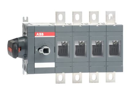ABB Interruptor Seccionador Bastidor Cerrado, 400A, 4 400A Interruptores-separadores Ac - Manual 1SCA02