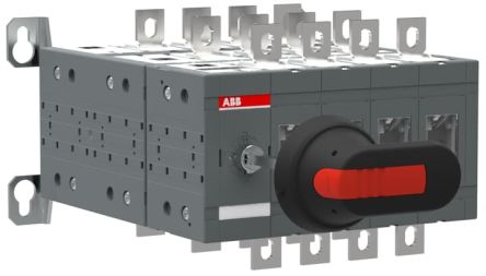 ABB Interruptor Seccionador Bastidor Cerrado, 250A, 4 250A Interruptores De Derivación Manuales 1SCA12