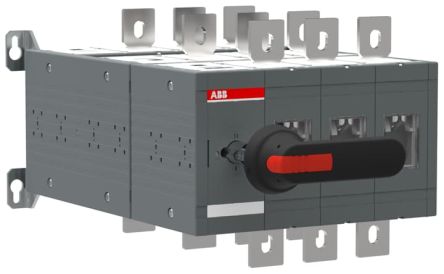 ABB Interruptor Seccionador Bastidor Cerrado, 630A, 3 630A Interruptores De Derivación Manuales 1SCA12