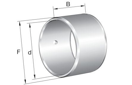 INA Innenring Für Rollenlager Typ Zylindrisch, Innen-Ø 15mm / Außen-Ø 20mm, Breite 12mm