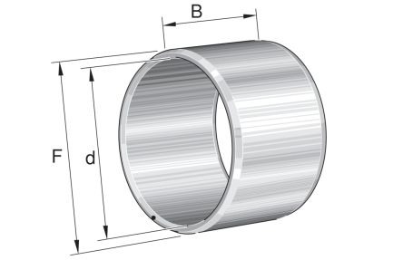 INA Innenring Für Rollenlager Typ Zylindrisch, Innen-Ø 7mm / Außen-Ø 10mm, Breite 12mm