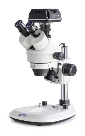 Kern Trinokular-Mikroskop, Vergrößerung 10X Beleuchtet, LED, 5 MP