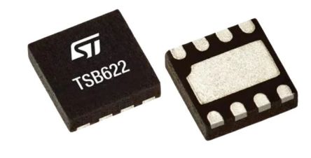 STMicroelectronics TSB622IQ3T, Operational Amplifier, Op Amp, RRO, 1.7MHz, 36 V, 8-Pin DFN8 3x3 WF
