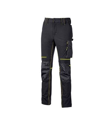 UPower Pantaloni Da Lavoro Nero Per Uomo ATOM 32poll 82cm