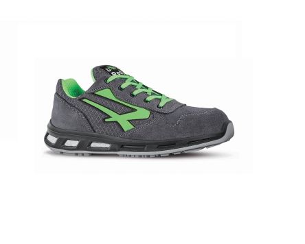 UPower Scarpe Sportive Antinfortunistiche POINT,, Unisex Tg. 36, Col. Verde/Grigio, Con Puntale Di Sicurezza