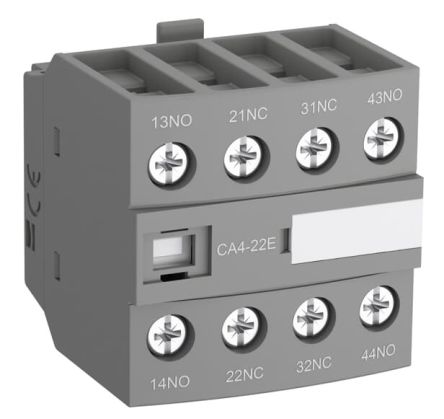 ABB Hilfskontaktblock 0-polig, 4 NC (Öffner) Frontmontage 6 A