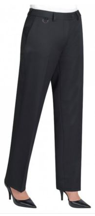 Brook Tavener 2256 Black Women's 100% Polyester Durable Trousers 24in, 60.6cm Waist