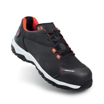Heckel MACSOLE SPORT Unisex Black, White Composite Toe Capped Safety Shoes, UK 3.5, EU 36
