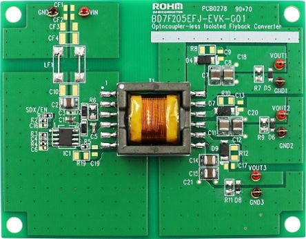 ROHM BD7F205EFJ-C Evaluierungsplatine, Built-in Automotive Switching MOSFET Isolated Flyback Converter ICs BD7F205EFJ-C