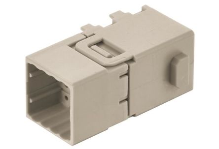 HARTING Han-Modular, Han-Domino Schwere Steckverbinder Cube Für Crimpverbinder, Stecker 6-polig, 32 V / 16A,