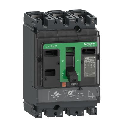 Schneider Electric ComPacT NSX, Leistungsschalter MCCB 3-polig, 50A, Fest