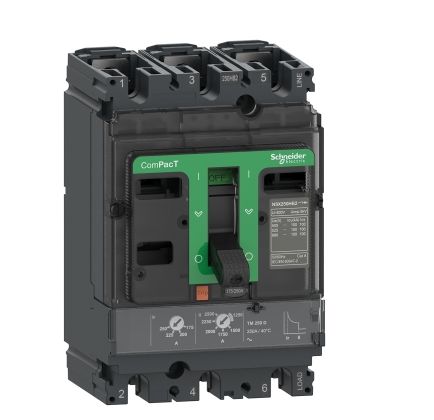 Schneider Electric ComPacT NSX, Leistungsschalter MCCB 3-polig, 100A, Fest