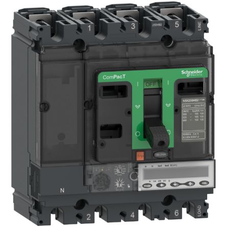 Schneider Electric ComPacT NSX, Leistungsschalter MCCB 4-polig, 40A, Fest