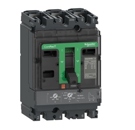 Schneider Electric ComPacT Der Neuen Generation NSX160B, Leistungsschalter MCCB 3-polig, 80A, Fest