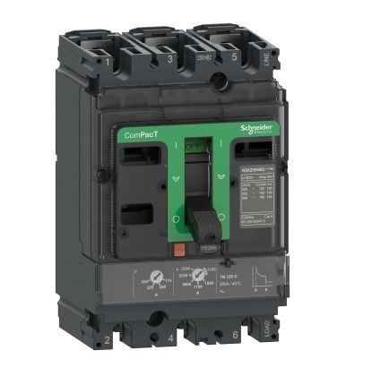 Schneider Electric Interruttore Magnetotermico Scatolato C16N3TM100, 3, 100A, Fissa