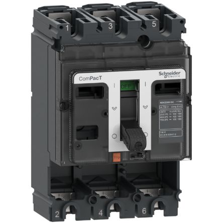 Schneider Electric ComPacT Der Neuen Generation NSX160SDC, Leistungsschalter MCCB 3-polig, 160A, Fest