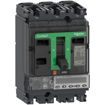 Schneider Electric, ComPacT MCCB 3P 160A, Fixed Mount