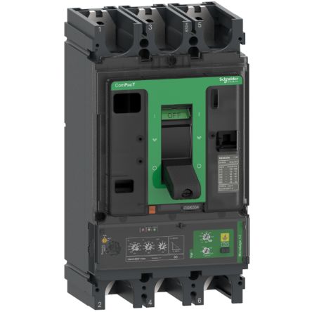 Schneider Electric Disjoncteur ComPacT 3 Pôles, 400A, Montage Fixe