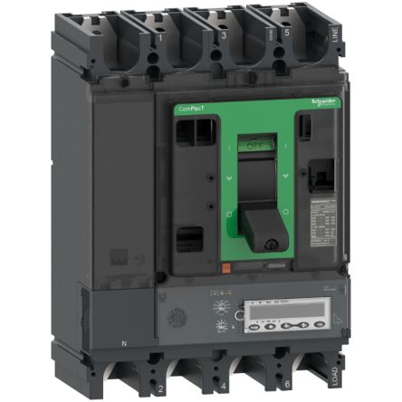 Schneider Electric ComPacT NSX, Leistungsschalter MCCB 4-polig, 630A, Fest