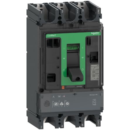 Schneider Electric, ComPacT MCCB 3P 500A, Fixed Mount