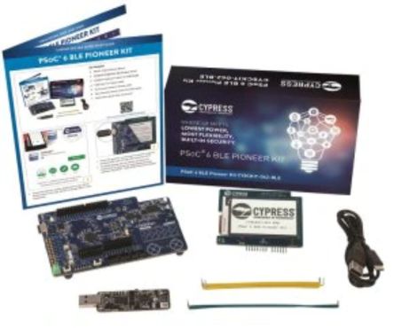 Infineon PSoC 6-BLE Pioneer Kit Evaluierungsplatine Entwicklungstool Microcontroller ARM Cortex M0+, ARM Cortex M4
