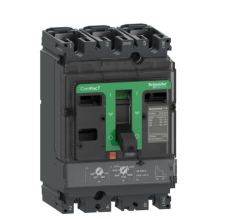 Schneider Electric, ComPacT MCCB 3P 63A, Fixed Mount