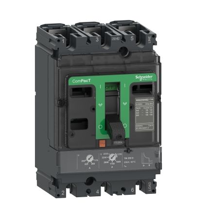 Schneider Electric ComPacT NSX, Leistungsschalter MCCB 3-polig, 50A, Fest