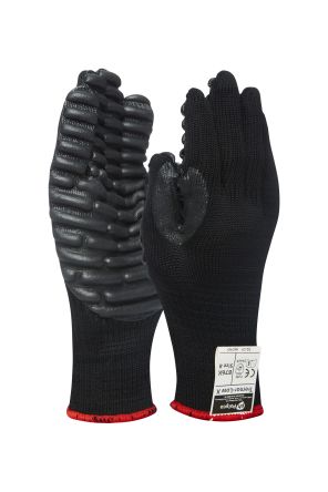 BM Polyco Gants De Manutention Tremor-Low, Antivibration, Noir