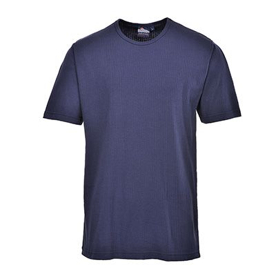 Portwest T-Shirt T-Shirt, Baumwolle, Polyester Marineblau, Größe XS