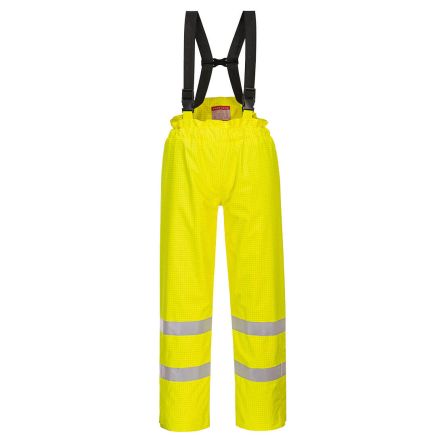 Portwest Pantalon Haute Visibilité S781, Jaune, Mixte, Retardateur De Flamme