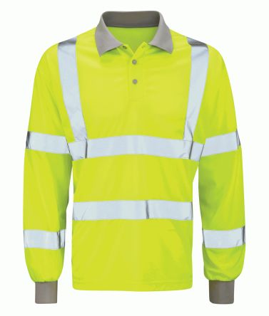 Liscombe Polo HVLSPS, Jaune, En Polyester