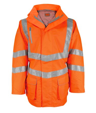 Liscombe Chaqueta Alta Visibilidad Unisex De Color Naranja, Talla XXL