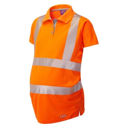 Liscombe PM03-O Langarm Polohemd, Polyester Orange