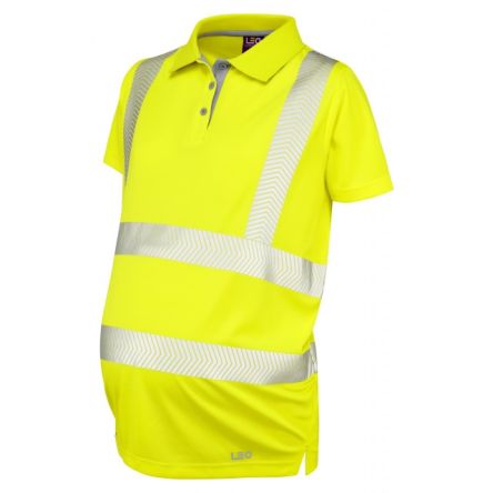 Liscombe PM03-Y Langarm Polohemd, Polyester Gelb