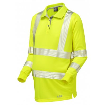 Liscombe Polo Manches Longues PM08-Y, Jaune, Taille 18cm, En Polyester