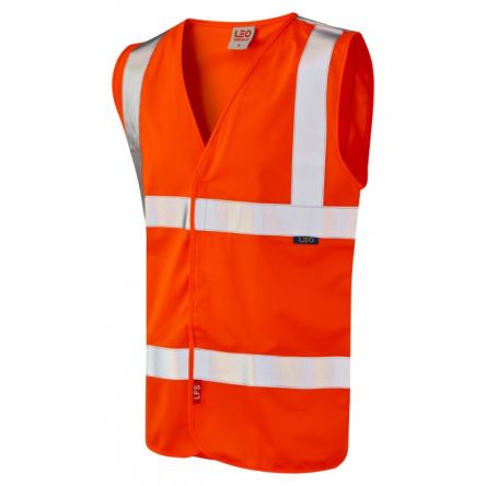 Liscombe Gilet Haute Visibilité Orange Retardateur De Flamme, Taille XXL Avec Fermeture Velcro