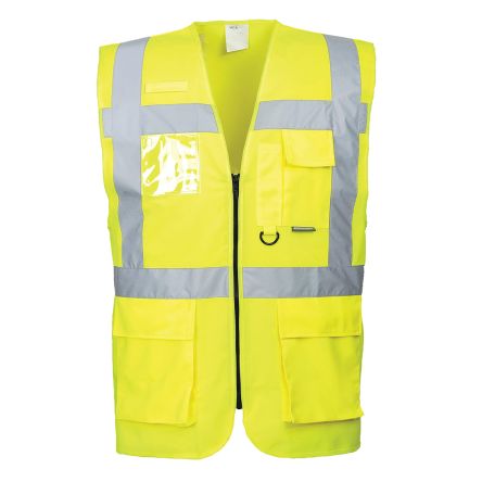 Liscombe Gilet Haute Visibilité Jaune, Taille XXL, Fermeture éclair